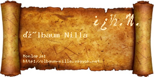 Ölbaum Nilla névjegykártya